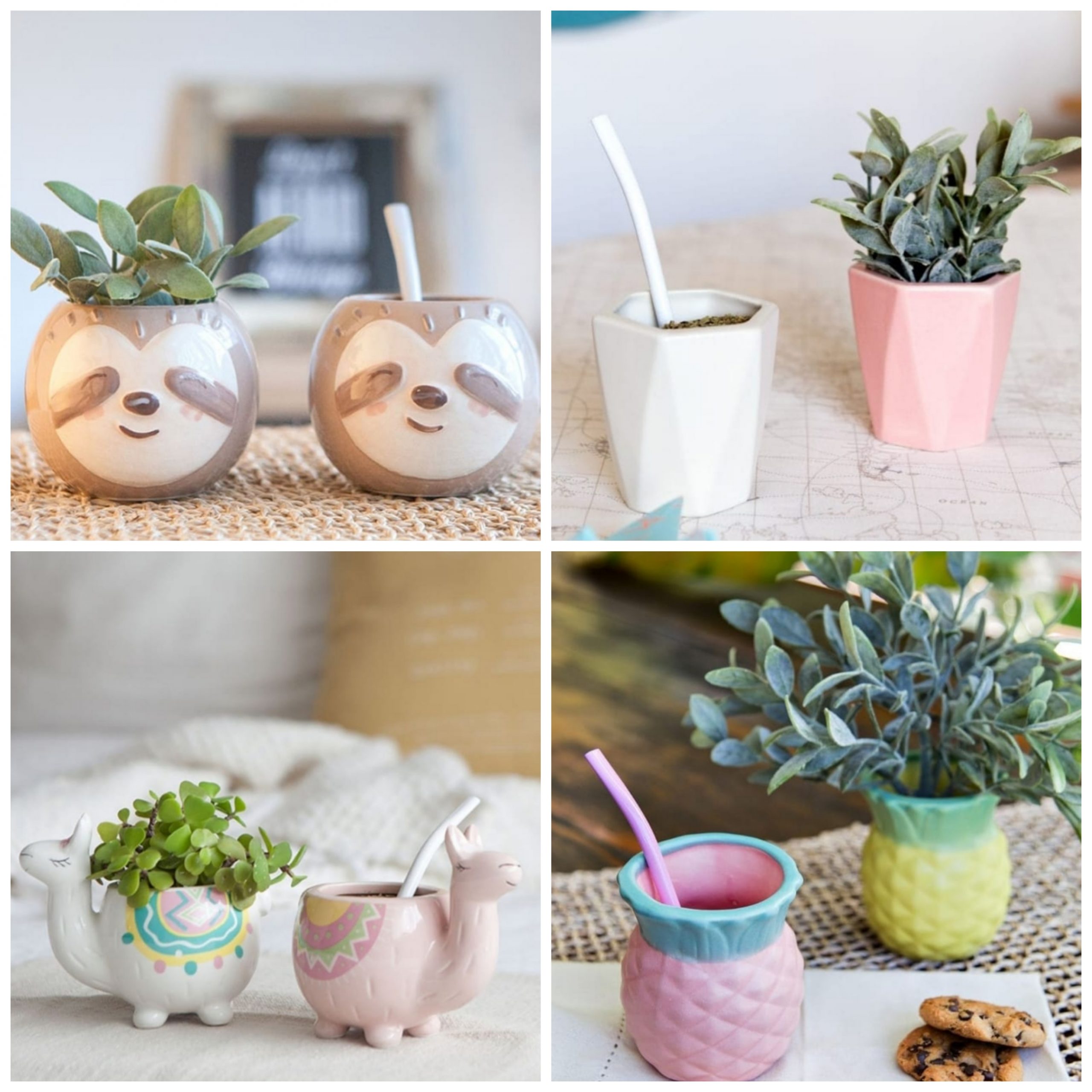 MACETAS CERÁMICA LAQUEADA