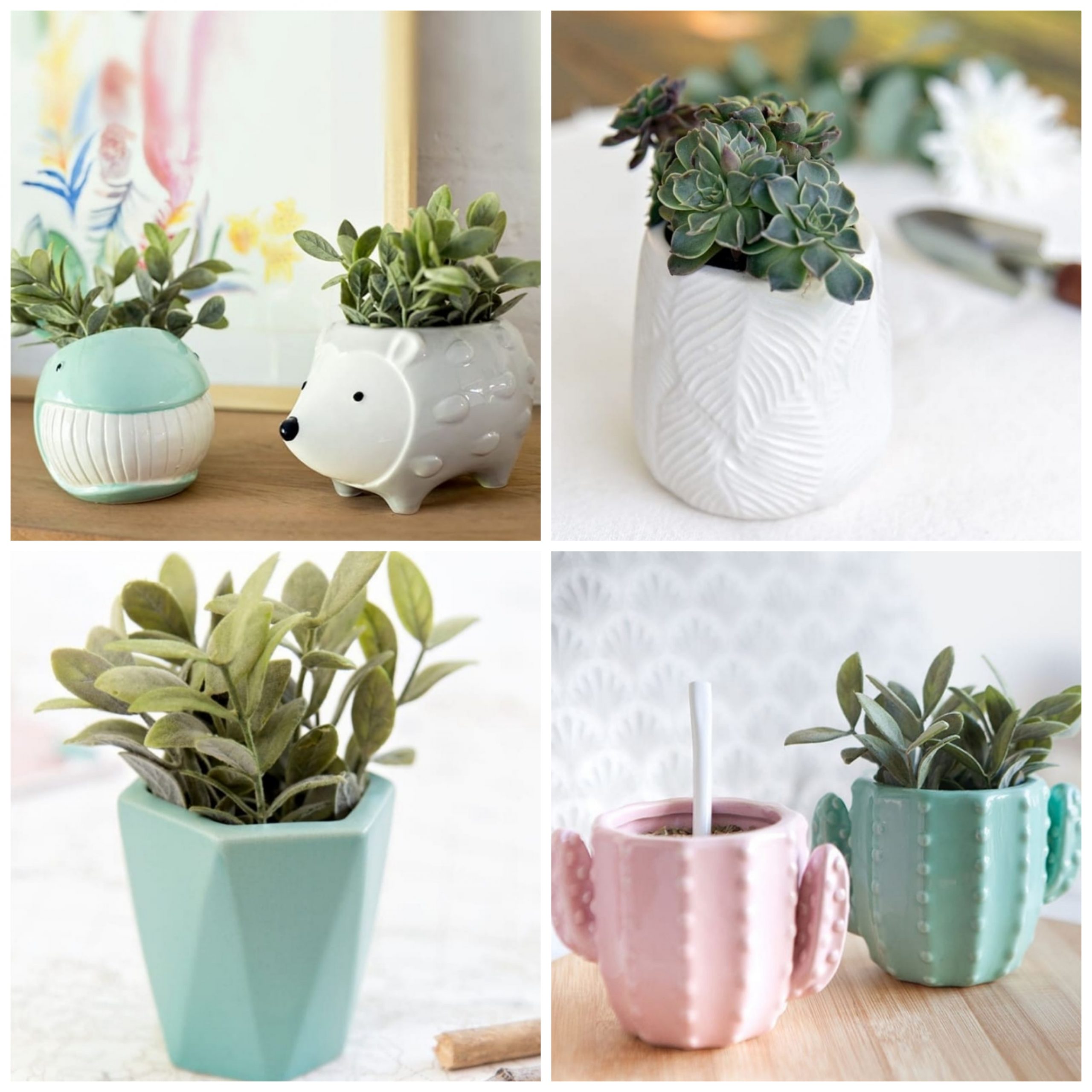 MACETAS CERÁMICA LAQUEADA