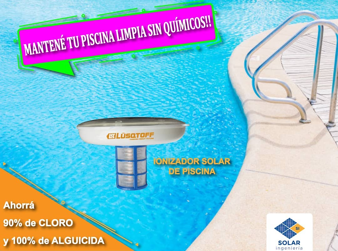 Ionizador Solar de Piscina. Ahorro 80%cloro