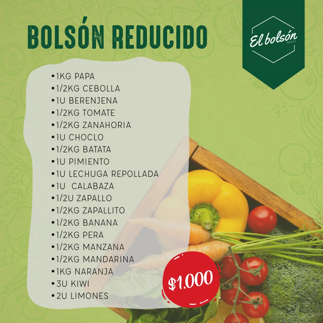 Bolsones de frutas y verduras