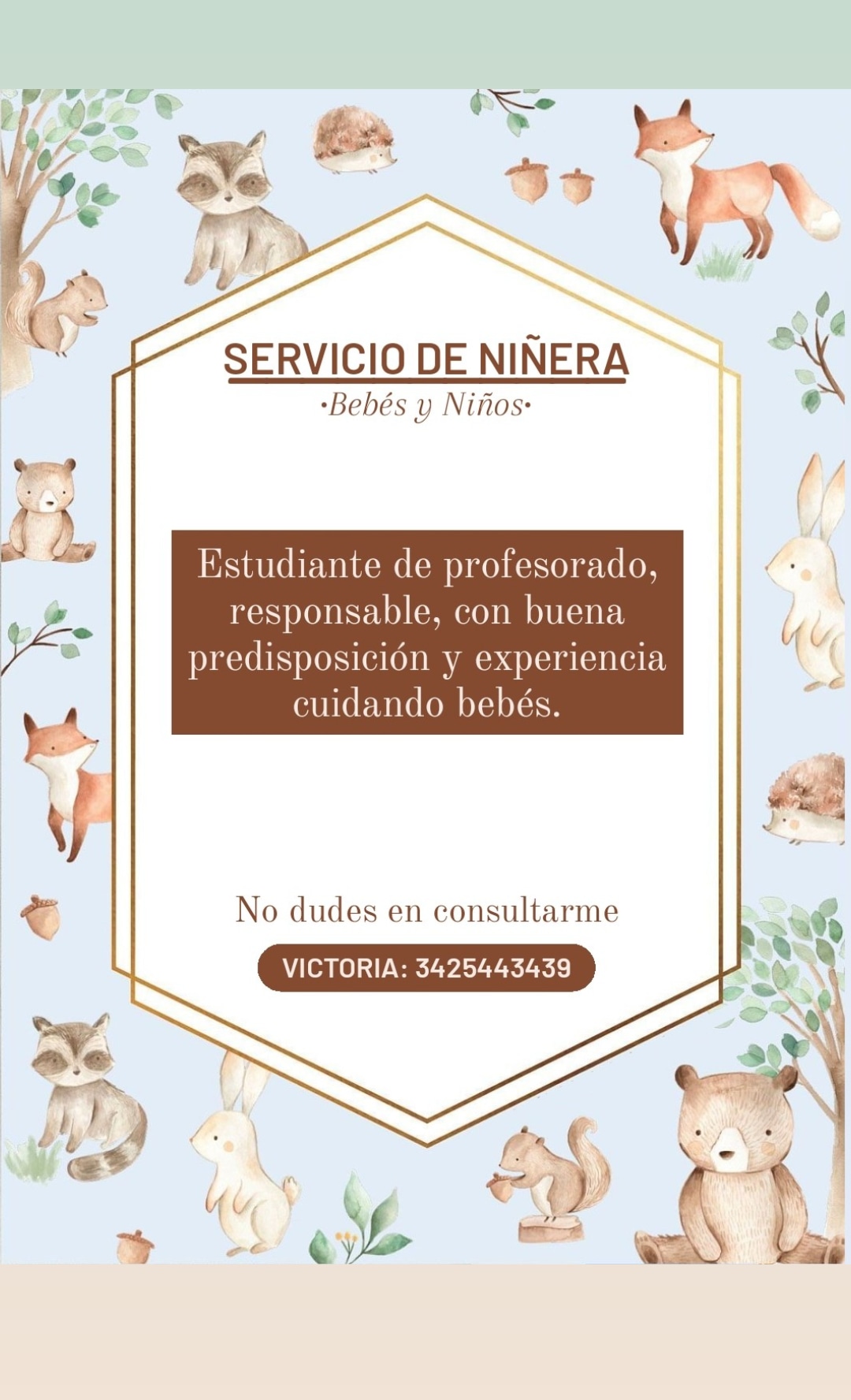Servicio de Niñera