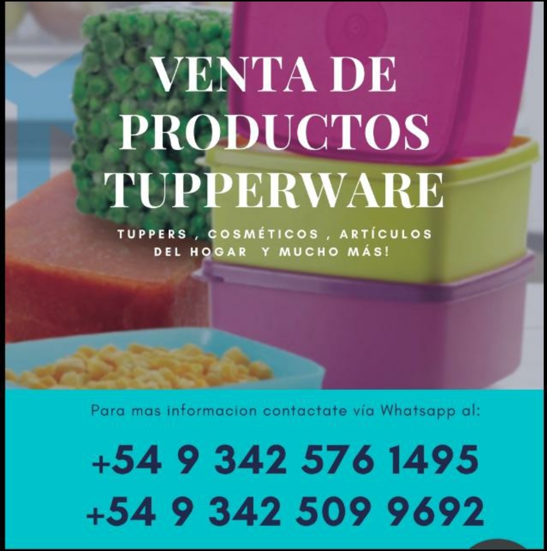 Venda de productos Tupperware