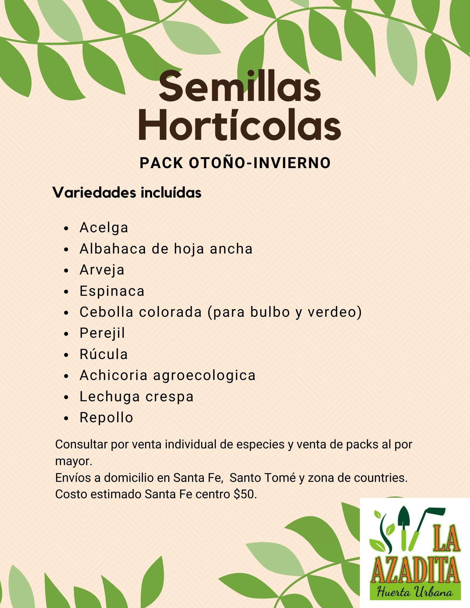 Semillas para huerta