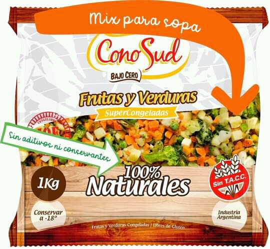 FRUTAS Y VERDURAS CONGELADAS x 1kg